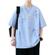 
Ran Yilan's summer short-sleeved shirt for boys and junior high school students loose cotton tops for young children's summer clothes 695 meters white single piece short-sleeved quality assurance M 70-90Jin [Jin equals 0.5 kg]