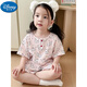
DISNEY Disney Day Single Girls Pajamas Double Layer Gauze Parent-Child Baby Boys Fashion Summer Thin Shorts Colored Cat Cotton Shorts Shorts 150