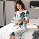 Yalu Modal Nightgown pour femmes à manches courtes minces d'été 2025 Nouvelle robe pyjamas Mère d'été