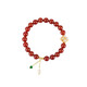 
Red agate bracelet wishful thinking pearl peace buckle retro style light luxury fashion transport bead bracelet jewelry C693 red agate fashion bracelet