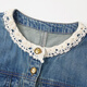 Robe de jean français Xiangy pour les femmes 2025 automne nouveau tempérament rétro à manches longues rond coule pur coton jupe route bleu l 165 / 88a / 110-125jin [Jin est égal à 0,5 kg]