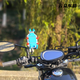 Motorcycle mobile phone holder colorful armor anti-theft shock-absorbing carapace Hailan Bay Octopus electric vehicle navigation without base and clamping arm panel version