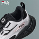 FILA children's shoes running shoes 2025 winter new men's and women's sports shoes for middle-aged and older children Mars Northern Edition Black/Japanese Rock Gray-BG 37