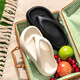 Lidani's thick-soled flip-flops for women in summer 2025 new non-slip beach shoes and feet sandals for women wearing outside white [eva thick-soled 14101]_7 cm 40 40_-41[suitable for 39-]