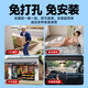 CONRING Home Surveillance Camera AI Smart Ultra HD Monitor 360 Degree No Dead Angle With Night Vision Automatic Panel Can Talk to Indoor Baby Care Video Call [WiFi Dual Photography Version] One Top 2 30-day Loop Video Card