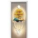 Pegatina de la puerta Autoadhesivo entero Decorativo Decorativo Puerta de madera Renovación Puerta Puerta vieja Puerta de vidrio Feo Pegatina anti-Light MT-3897 Glue de fondo blanco 0cm*0cm