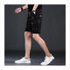 Yongsi Zog delgado de gran tamaño pantalones pantalones cortos Irregular Irregular Pantalones de cinco puntos Men Ice Silk Sports Pantalones de gama media ZX-1585 28 _ Circunción de mierda 2 pies 1 1