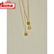 Cijia 18K gold French lock letter necklace 925 silver gold plated high quality letter S