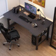 Computer desk desktop home folding table e-sports game table office desk simple study desk spring table black 80*40*75cm (no installation required)