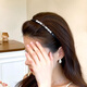 Dongyi Yanxuan headband women's high-end headband headband bow student face wash hair cassette with teeth anti-slip 2 set