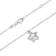 Mengjinyuan PT950 lucky star necklace five-pointed star platinum set chain birthday gift for girlfriend