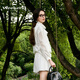
JORYA weekend 24 summer new romantic bud tie-length sports hooded waist-hugging loose jacket EJWEBQ70 white - coat S