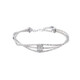 CHINA GOLD pt50 platinum bouncy bead fancy winding small waist bracelet adjustable Mobius broken silver bracelet about 11.08g