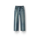 Semir Senro Jeans Jeans für Frauen mit schlankem, fleischbedeckten Weitbeinhosen für den Sommer 2025 Neue lose Hosen modische Denim leichte gelbe Schlammfarbstoff 80331 L