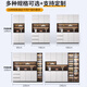 
Side cabinet with high cabinet integrated against the wall Modern simple wine cabinet water cabinet cabinet style 12200*40*220cm package installation Double door