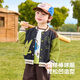 Yiqi Baby [komfortable weiche und elastische] Frühlings- und Herbstjungen langärmelige Jacke für Kinder Baseball Uniform Baby Top Vielseitige Herbststil Pigeon Gray 110