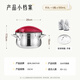 Lingfeng pressure cooker household explosion-proof stainless steel pressure cooker small multi-functional mini one-hand opening and closing gas induction cooker