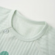 Tongtai (TONGTAI) baby short-sleeved half-back summer cotton clothes newborn baby monk clothes full-month clothes jacquard green 59cm