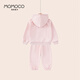 Mamimaca Momoco Girls 'Set Frühlings- und Herbstmode Neue chinesische zweiteilige Set (Performance Clothes) Pink 130