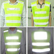 Baige reflective vest Thickened wear-resistant reflective vest Cycling traffic construction sanitation vest fluorescent vest Mesh pullover lattice style Mesh pullover lattice style