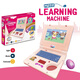 Jiashi 25 simulated computer early education English notebook learning machine retractable mouse sound and light children's gift English version - green (mouse retractable)