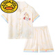 G.DUCKKIDS milk dragon boy ice silk cool pajamas summer medium and large boy thin short-sleeved children's air-conditioning home clothing set 6628#chiikawa 170 16 size height 140-150CM 60