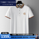 TOMMY TRUCKER国际轻奢男装夏季新款纯色刺绣现货短袖时尚商务休闲男士polo衫 国际轻奢897黑色 M 48/170 适合100-125斤