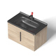 Huilide bathroom integrated ceramic basin bathroom sink bathroom sink single basin bathroom wash basin basin basin basin basin GP-11150 cabinet basin (water supply accessories)