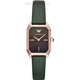 Emporio Armani Women's Watch, Cinturón de set de diamantes de moda, Cuarzo Fritillaria Small Green Watch, Tendencia cuadrada A149 AR11399