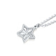 Mengjinyuan PT950 lucky star necklace five-pointed star platinum set chain birthday gift for girlfriend