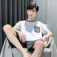 慕枫晴男士夏季2024新睡衣棉短袖家居服男男生青少年夏天夏大码 HDE-9928 L