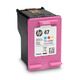 HP (HP) 47 Tintenpatrien -Original (Schwarz + Farbset) für HP4825 4826 4828 4829 4877 4925 4926 4928 4929 4977 4978 Drucker Tinte Verbrauchsmaterial