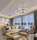 Opple Lighting 2024 Neues High-End-leichter leichter Luxuslüfter Kronleuchter Wohnzimmer Leuchte Esszimmer integrierte Lampe 9277 Grau + Drei-Farben-Lichtwechsel + Offline-Stimme