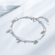 Chao Acer Platinum Pearl Bracelet for Women PT950 Double Layer Simple and Versatile Birthday Gift for Girlfriend Chain Length Approximately 16cm + Tail Chain