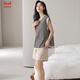 Cat man [gift for girlfriend] Women's pajamas with breast pads, summer sleeveless vest home clothing set, can be worn outside with thin style new style