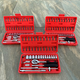 Vinoa 46-piece set hexagonal tool box small fly ratchet wrench set decoration car car repair quick socket combination 48-piece 24-tooth sandblasting bit socket combination small fly ratchet wrench