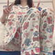 Pyjamas für Frauen, dreiteiliger Herbst-Ins-Stil Cartoon Pyjamas Schlafsaal, Außerhalb von Heimkleidung Anzug Herbst Set WZL1479 [hochwertiges Drei-teiliger Set] M [Empfohlen 80-100jin [Jin gleich 0,5 kg]]]