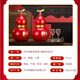 Luzhou Laojiao Fulu Zizaihong Gourd customized wine Luzhou-flavor liquor 52 degrees 500ml*2 bottles gift box for gift giving