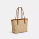 COACH/Coach Women's Bag Women's Tote Bag Large Capacity Shoulder Portable Commuting Bag Gift for Girls Khaki CN733IMNLJ