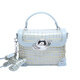 Bolsa de cocodrilo de la marca calculat/Keenck Bag de cocodrilo 2025 Spring New Cadeba Box Bag Crossbody Smare Bag Square Milk Color
