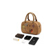 Belle women's bag SMILEY co-branded stray toast 25 mall newbie Boston bag X7428CX5 caramel color F
