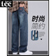 Lee DPRRE2025 SOMMER NEUER STYLE JEANS MEN AMERIKANISCHE LOSSE LOSSE WELLE BEGE MENSCHE