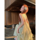 Let the mist suspender dress skirt for women summer 2025 new resort style wear seaside beach skirt long skirt pure desire French spring green texture design halter neck dress S recommended 80-90Jin Jin is equal to 0.5 kg