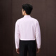 Heilan House (HLA) long-sleeved shirts for men, light business shirts and series of formal shirts for men, autumn, pink stripes 54 40 175/92A recommended 137-148 Jin Jin equals 0.5 kg