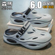 Senma Hole Chaussures Fashion masculine Mode Summer Outdoor Anti-Slip Anti-Odor Slippers Casual Seaside Beach Sandals Rice Brown 43 (même taille 42-43)