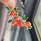 Shishi Ruyi Chinese style brooch high-end fashion anti-exposure fruit and plant corsage collar pin coat pin Shishi Ruyi