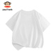 Big Mund Monkey (Paul Frank) Kinder mit kurzem Ärmeln T-Shirt 2025 Loose und Komfortable Baumwolle mit mittlerer Kinder-Kinder-Top 02ab White 130