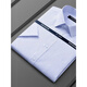 Yager flagship official store short-sleeved shirt 2025 men's summer new business casual professional formal wear without scalding and anti-wrinkle white [blue and white shallow plaid] DX6629 39 120-130
