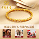 Chinese jewelry small sugar cube gold bracelet for women transfer beads pure gold bracelet birthday gift for girlfriend and wife gold weight about 2.2g pure gold bracelet