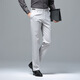 Jiumuwang Frühlings- und Sommer neue Männer -Casual Hosen -Geschäftsleute für Männer Kleidung Vaters Lange Hosen lose geradlinige elastische Herrenhosen 9892 Black 29